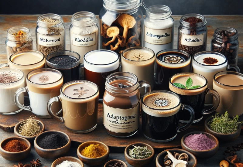 Cup holding Adaptogenic Coffee Alternatives