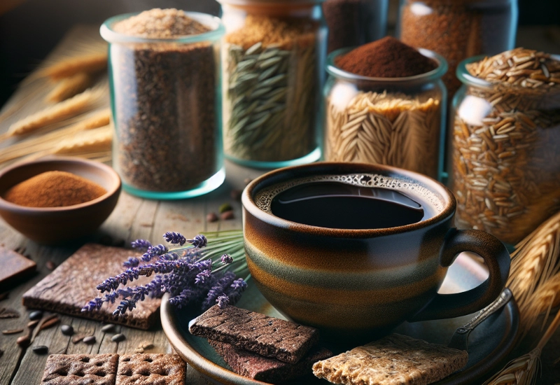 Cups with Rye coffee alternatives